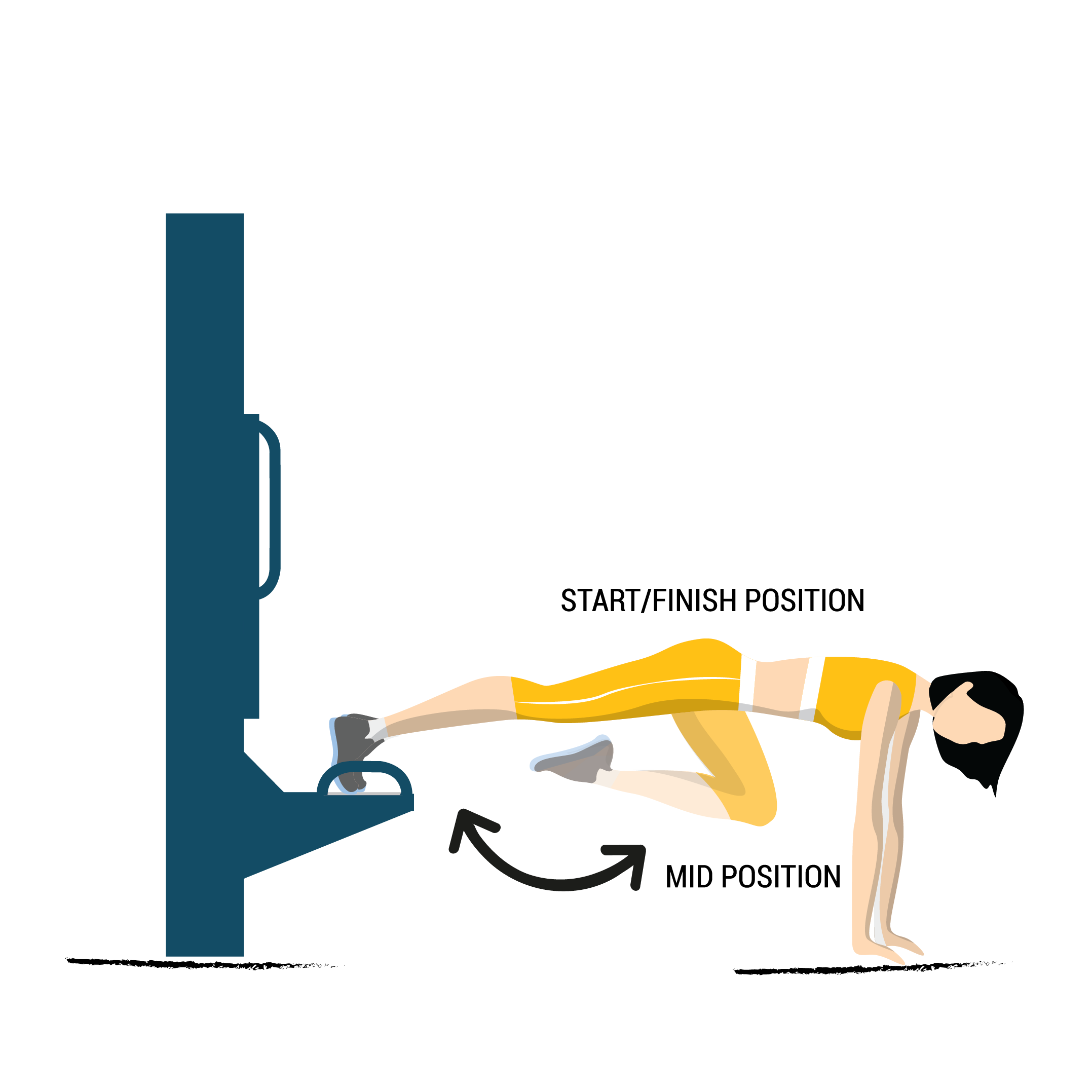 elevatead knee touch illustration