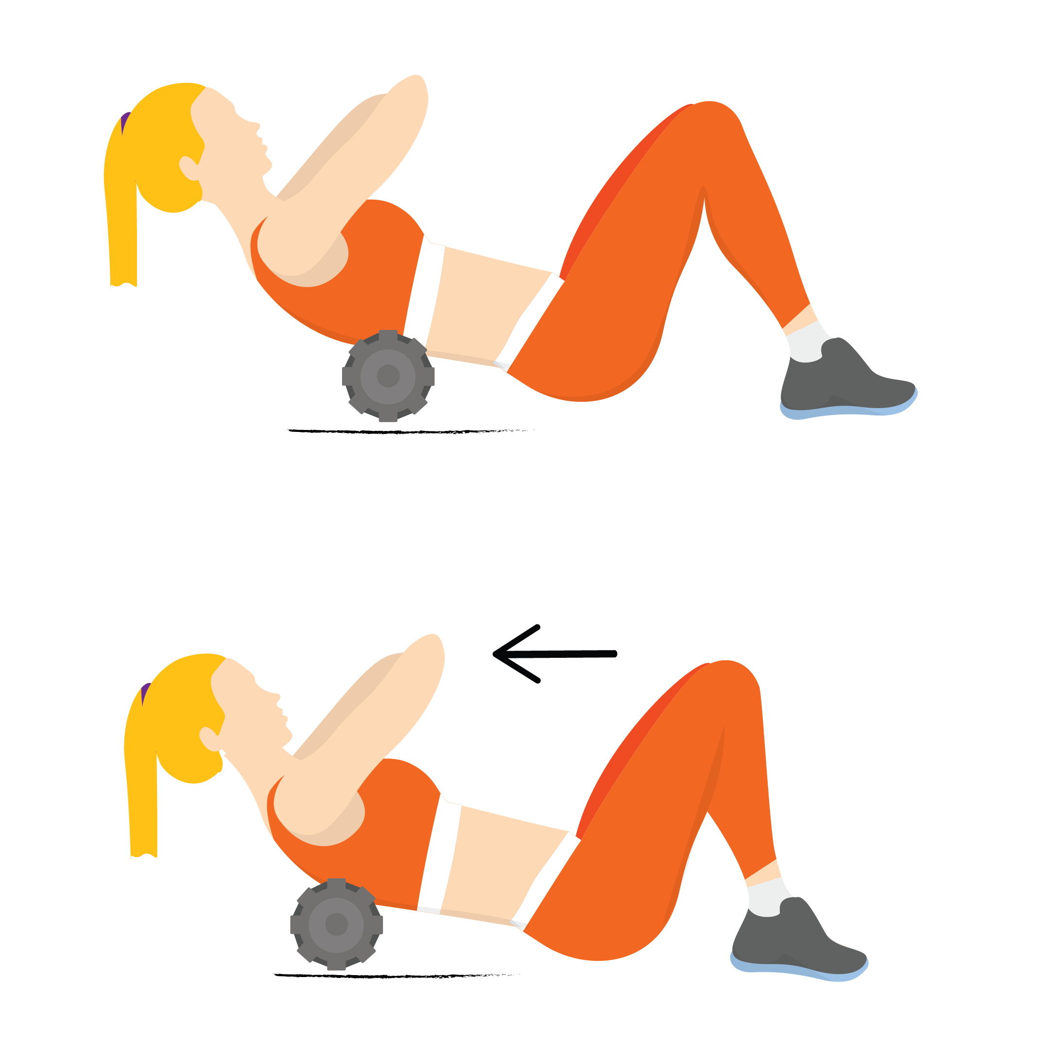 mid back release exercise illustration