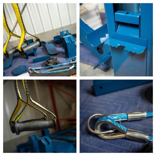 Prison gym equipment showing durable steel construction for inmate workouts.