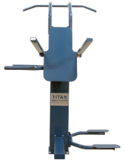 Titan prison gym equipment designed for tamperproof inmate workouts.