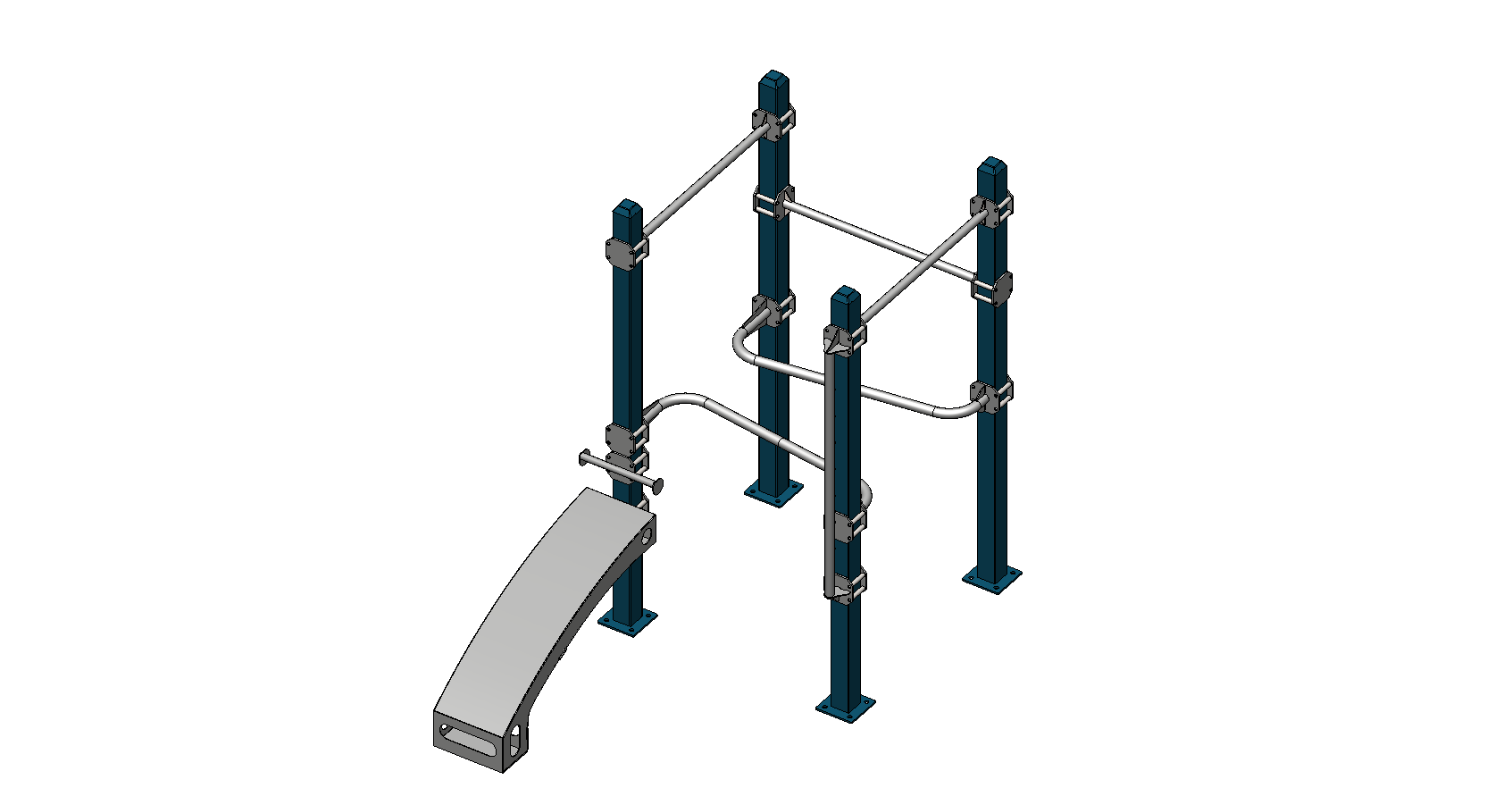 Cali-Rig 26 outdoor calisthenics equipment installed in a public park