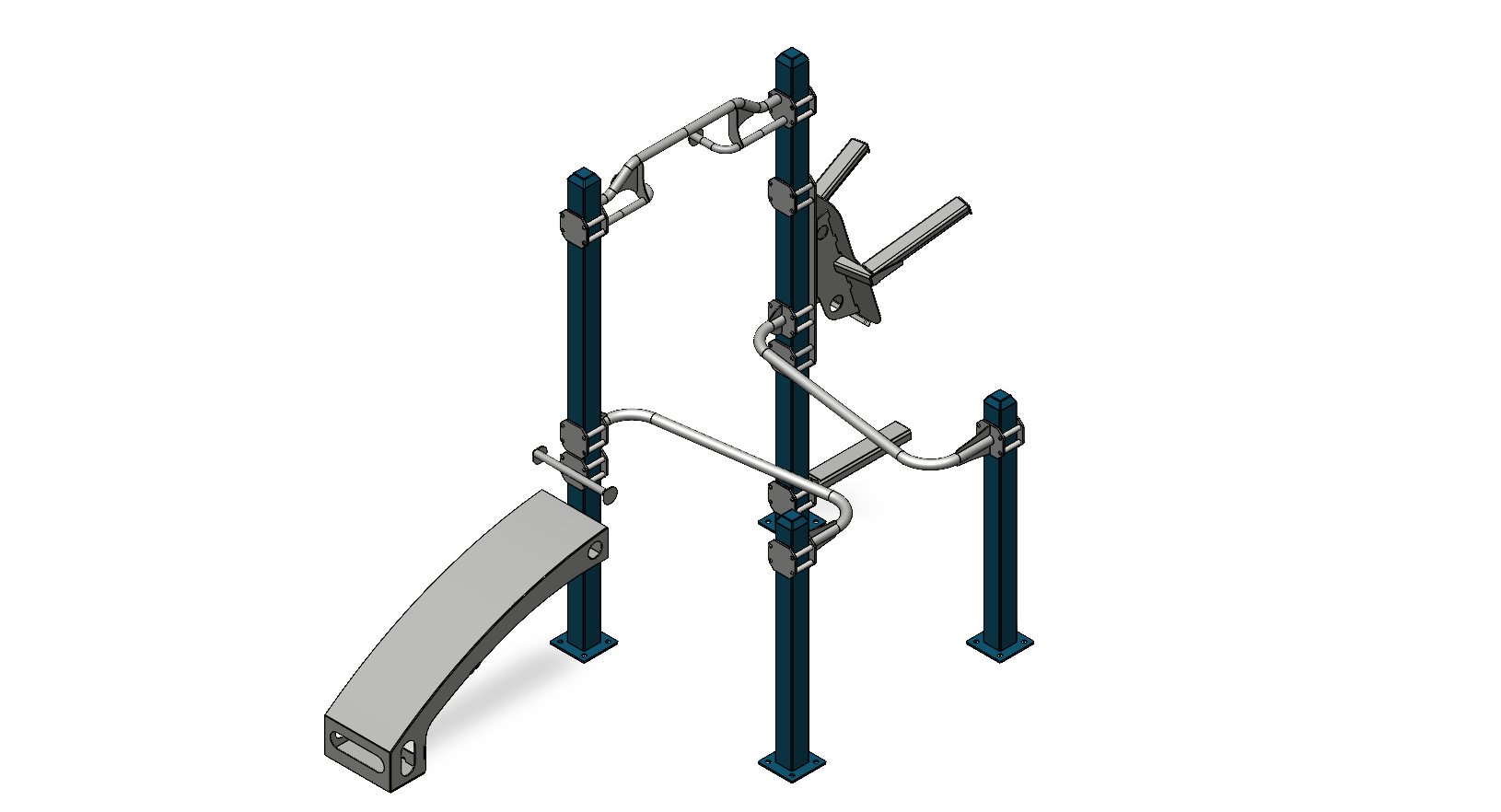 Cali-Rig 27 outdoor calisthenics equipment installed in a public park