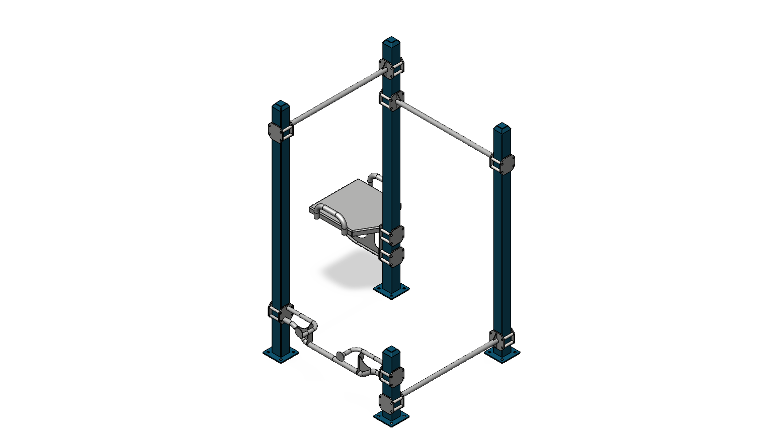 Cali-Rig 28 outdoor calisthenics equipment installed in a public park