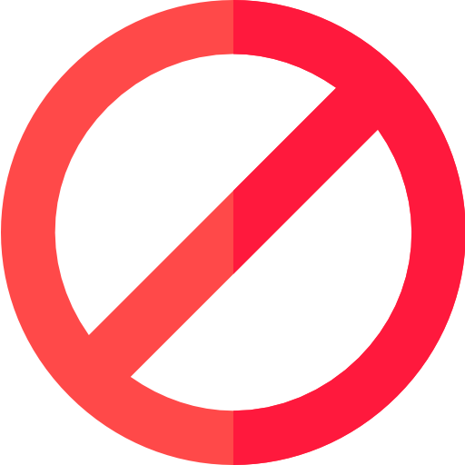 no sign