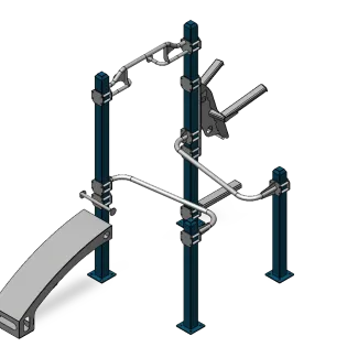 Cali-Rig 27 outdoor calisthenics equipment installed in a public park